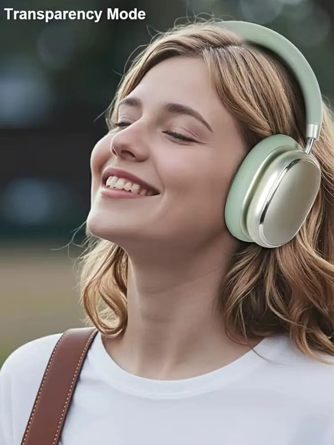 Arikasen Hybride Over-Ear-Kopfhörer in Grün mit aktiver Geräuschunterdrückung, Bluetooth 6.0 und 65 Stunden Spielzeit - Bild 4