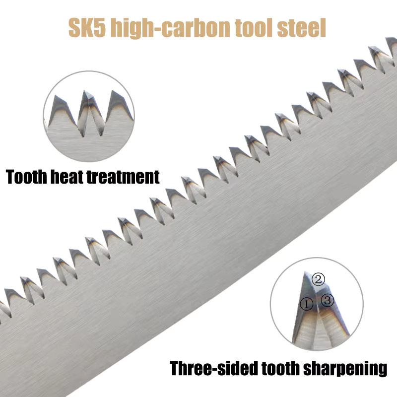 SDCHNESC SK5 Säbelsägeblätter-Set in Silber mit japanischen Zähnen und 6 TPI für das Beschneiden von Holz und Baumschneidearbeiten - Bild 3