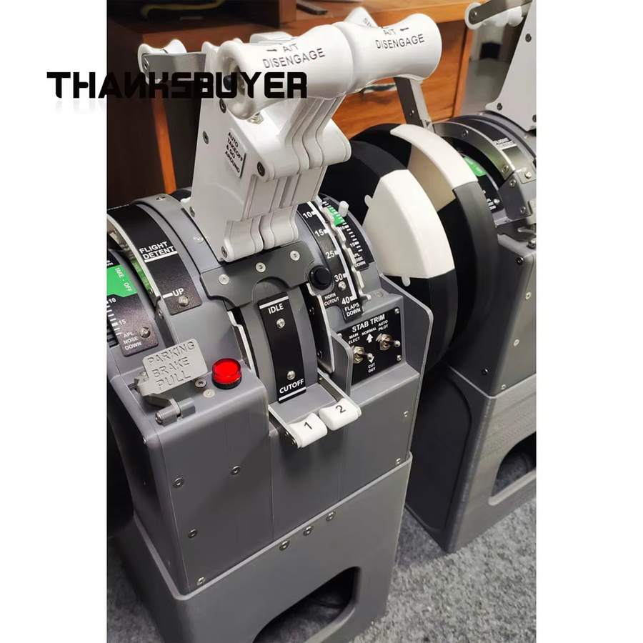 Simplayer Throttle Pro Throttle Quadrant Flugsimulator für Zibo 737-800, Grau - Bild 3