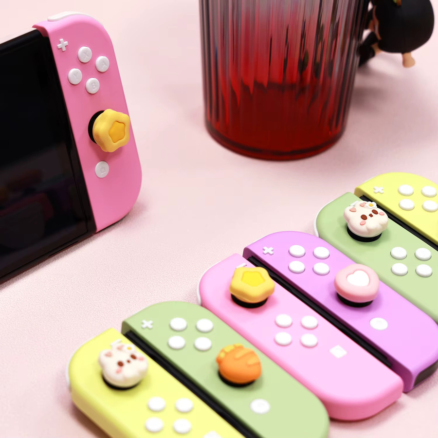Ersatz Gehäuse Shell für Nintendo Switch OLED Joy-Con Controller mit SL und SR Tasten in Grün Multicolour - Bild 2