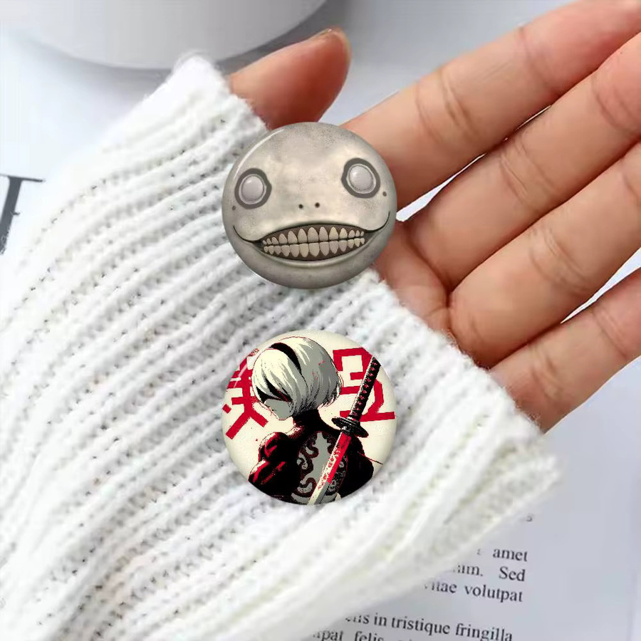Brosche Nier Automata, Weichblech, Tiermotive, Anstecknadel - Bild 3