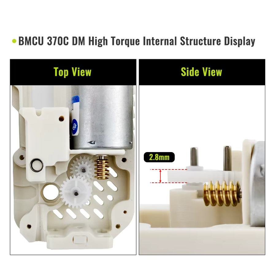 Tree Tribe BMCU 370C Hochdrehmoment-Doppel-Mikroschalter-Lösung mit Automatischer Zuführung AMS MMU in Weiß mit USB-C Anschluss - Bild 3