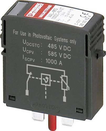 Phoenix Contact VAL-MS 1000DC-PV-ST 2800624 Verteilerschrank-Überspannungsschutz für Photovoltaik-Anlagen in Schwarz - Bild 1