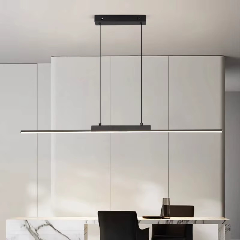 CETANT LED-Pendelleuchte in Schwarz und Weiß, minimalistisches Design aus Metall für Wohnzimmer und Schlafzimmer - Bild 2