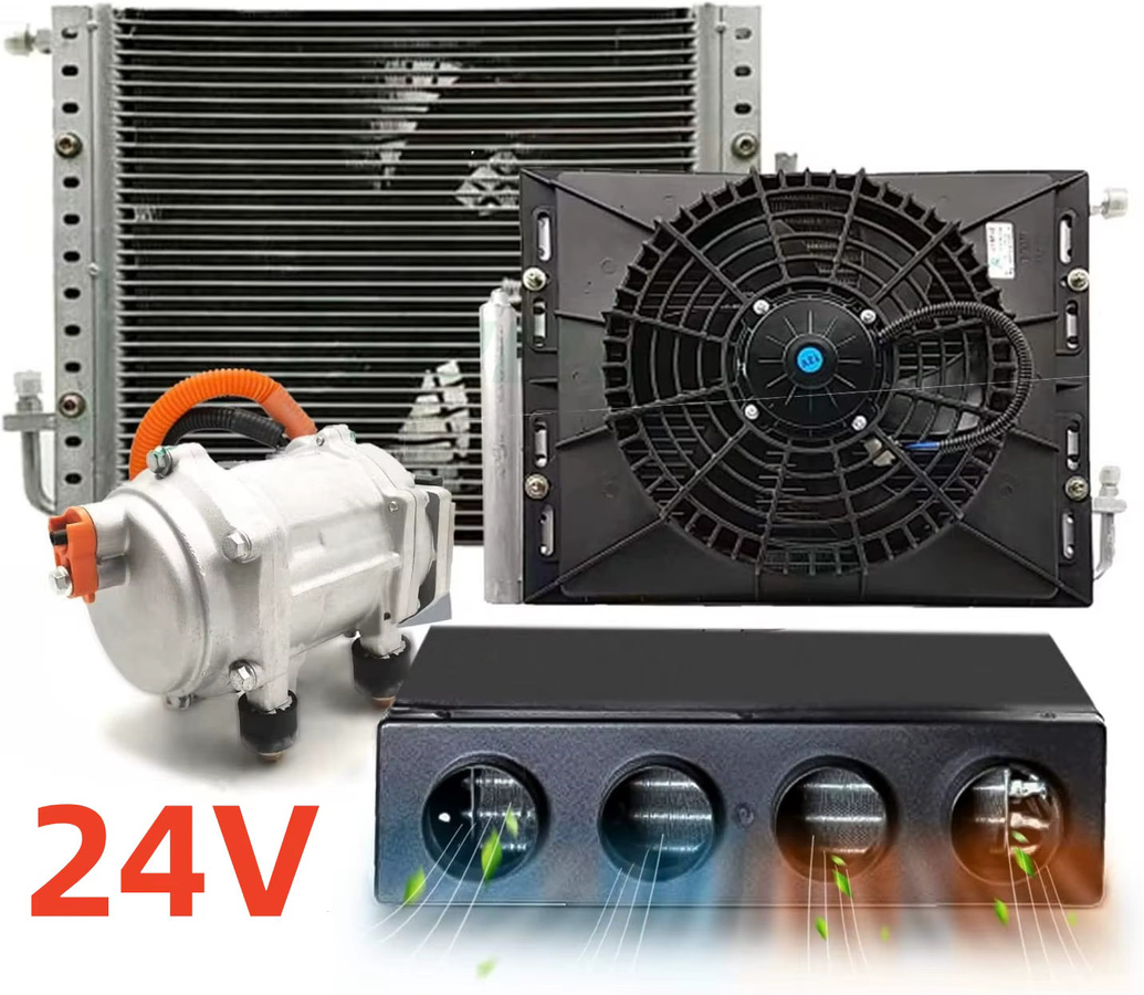 Aspligo 24V Elektrische Klimaanlage als Heiz- und Kühlgerät für Fahrzeuge in Schwarz mit 10500BTU - Bild 6