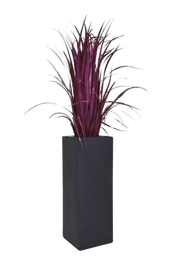 Pflanzkübel Enisa von Aplanta in Anthrazit, B/T/H: 24 x 24 x 65 cm - Bild 2