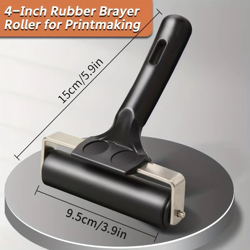 Gummi-Brayer-Roller für Druckherstellung, Kleben und Basteln in Schwarz - Bild 6