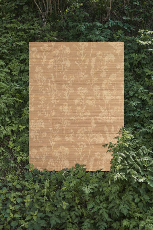 Omexco Tapete Haze VIR8001 in Beige und Braun mit floralem Botanical-Design aus Vlies - Bild 2