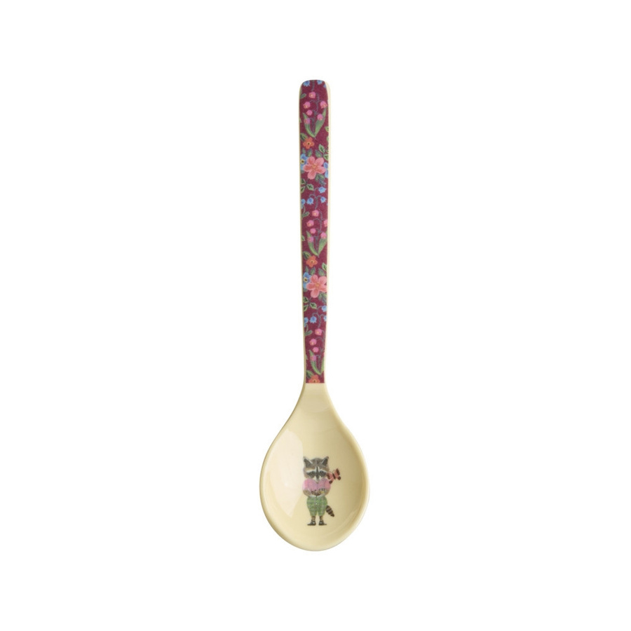 Rice Melamin Teelöffel Nathalie Lété Print in Bordeaux und Multicolour - Bild 1