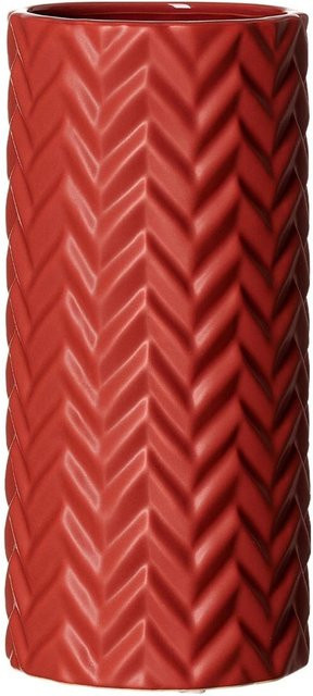 Ritzenhoff & Breker Vase Zick Zack in Rot, Höhe: 25 cm - Bild 1