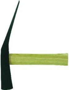 Pflasterhammer Club in Rheinischer Form mit Holzgriff, Schwarz, 1,5 kg - Bild 1