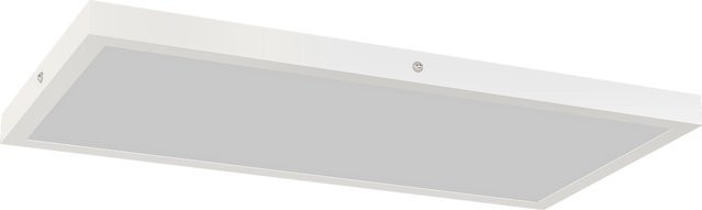HOMCOM Set 2 LED-Deckenleuchten im modernen Design, Weiß, B/T/H: 60 x 30 x 3,7 cm - Bild 1