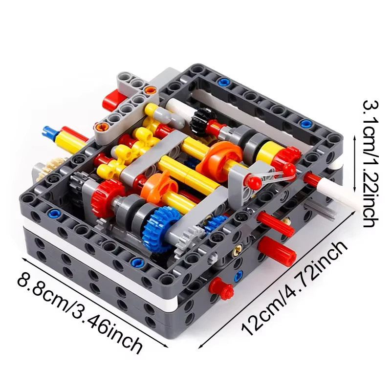 stemedu MOC Ultra-kompakt 8 + N + R-Speed Sequentielle Modell Bausteine, 135-teiliges Set - Bild 2