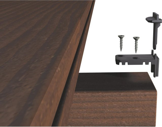 Terracon Terrastart Dielenbefestigung 20er Set aus Edelstahl und Nylon in Schwarz für Alu- und Holzunterkonstruktionen - Bild 1