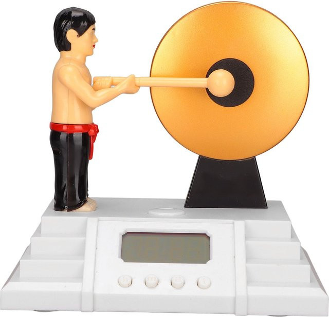 Digitaler Wecker mit Gong-Stick und Hintergrundbeleuchtung von Tooarts in Orange - Bild 1