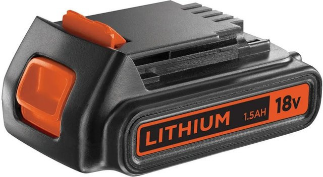 Black+Decker Ersatz-Akku BL1518-XJ 18V Li-Ion 1,5Ah in Schwarz und Orange - Bild 1