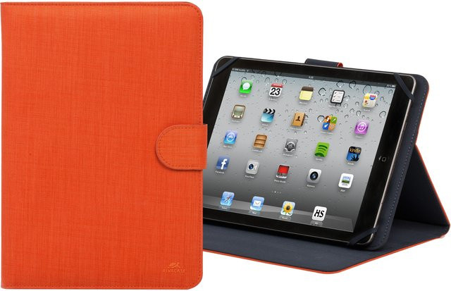Rivacase Biscayne Uni Tablet Case für 10,1 bis 11 Zoll in Orange mit USB-C Anschluss - Bild 1