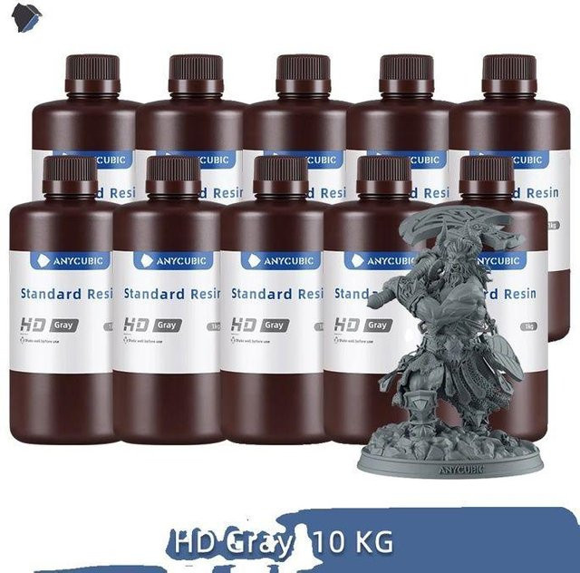 Anycubic UV-Harz 405nm für LCD-Drucker, 10 kg, Grau - Bild 1