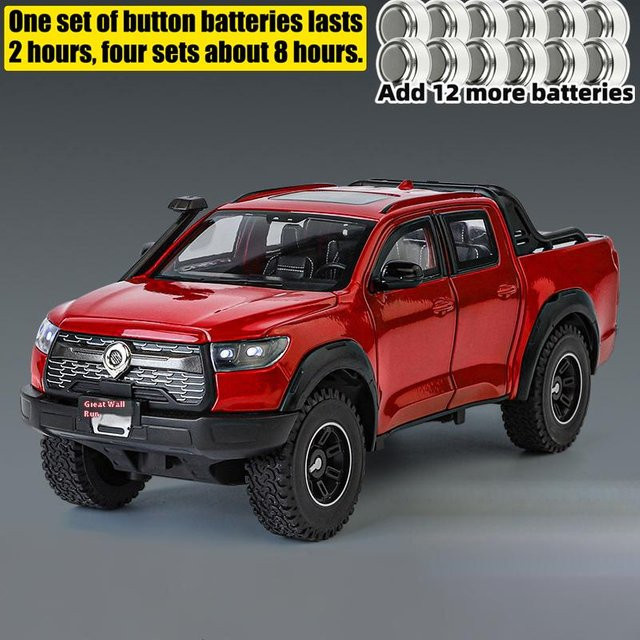 Linyi Toy Car Gwm Poer Kanone Offroad SUV, Modellauto, Metall, 1:24, ab 14 Jahren - Bild 1