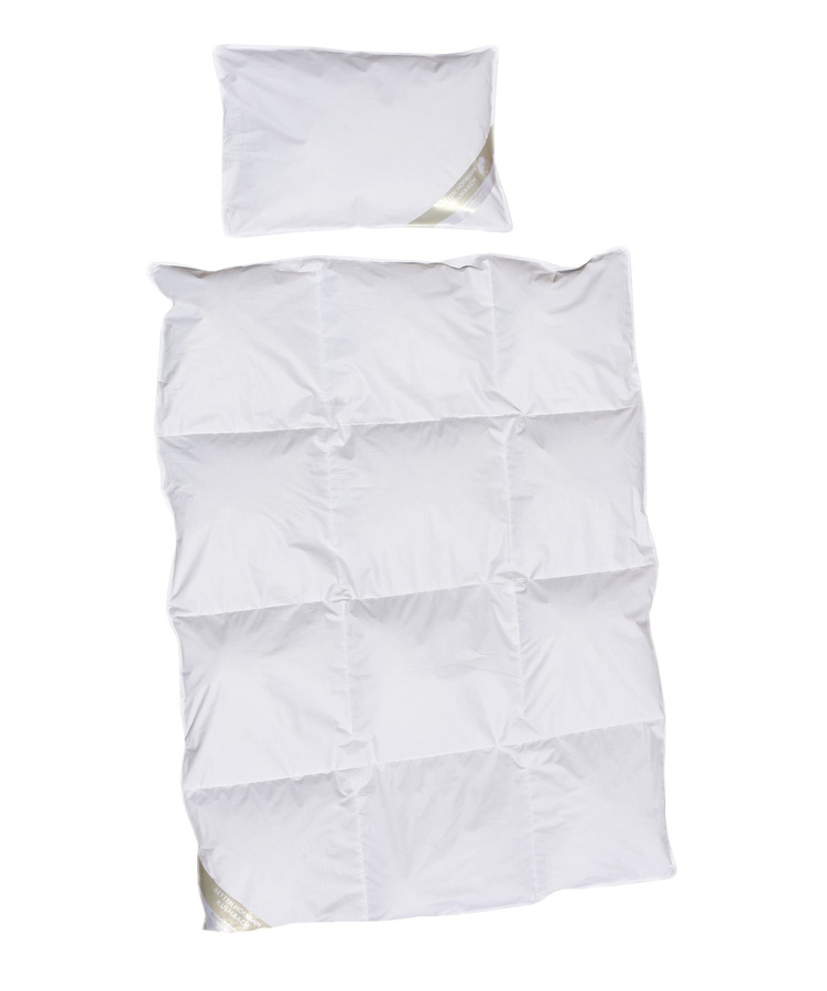Betten Hofmann Kinder Ganzjahres-Set aus Daunen mit Bettdecke und Kissen, Weiß, B/T/H: 100 x 135 cm und 40 x 60 cm - Bild 1