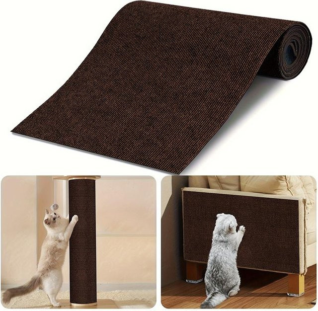 Selbstklebender Teppich von Yiran bag in Beige, rutschfest und verschleißfest für Wohnzimmer und Schlafzimmer, B: 40 cm, L: 100 cm - Bild 1