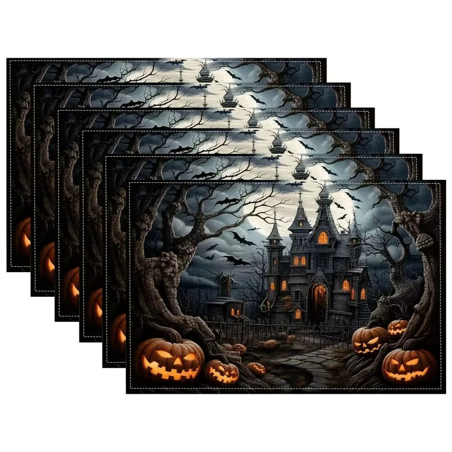 VIKAMA Halloween-Schlossserviette für gruselige Themenpartys und Cafés - Bild 1