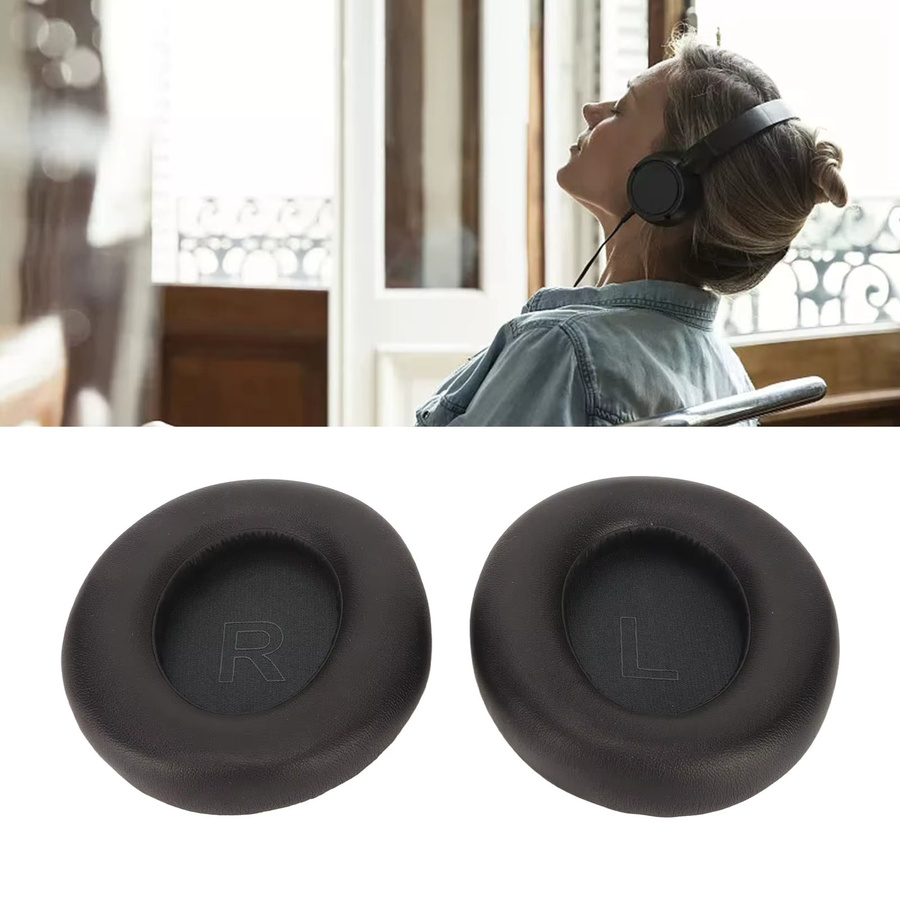 Anker Ersatz-Ohrpolster aus Proteinleder für Soundcore Life Q30 und Q35 in Schwarz - Bild 3