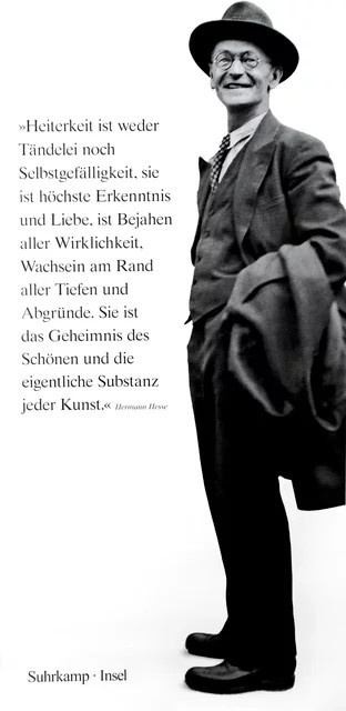 Poster Hermann Hesse Lebensgroß vom Suhrkamp Verlag aus Papier - Bild 1