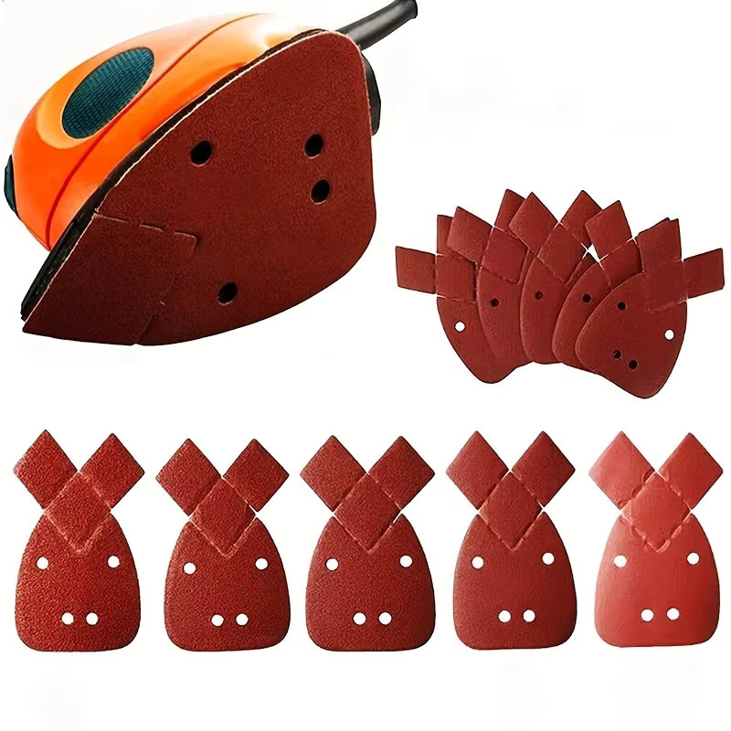 Black+Decker Maus-Schleifblätter für Palm-Schleifer, Orbital-Schleifpapier zum Schleifen und Polieren, Körnung 60–400 - Bild 2