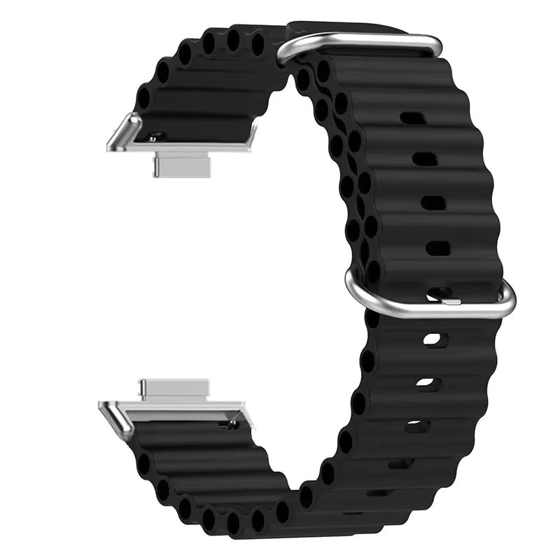 VATMENS Uhrenarmband Silikon, Schwarz, Unisex - Bild 3