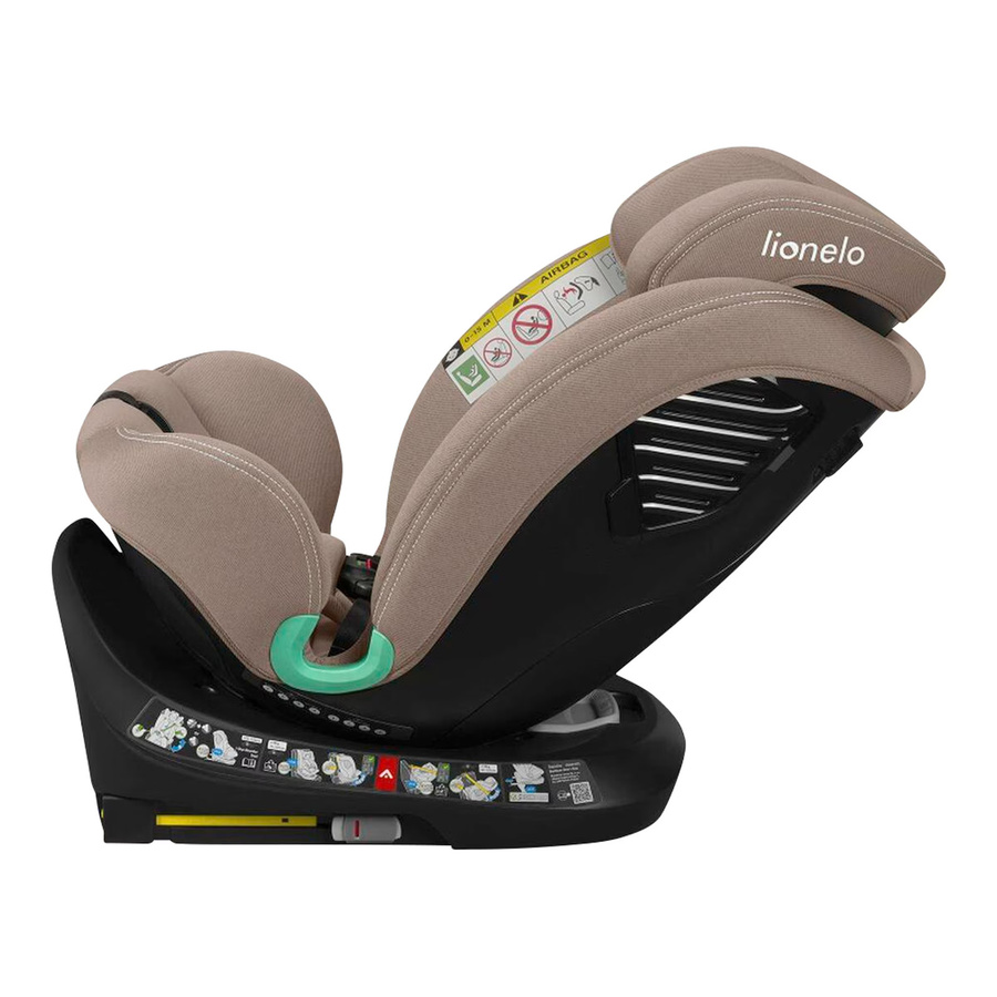Lionelo Kindersitz BASTIAAN ONE mit ISOFIX-Basis, drehbar, Beige - Bild 3