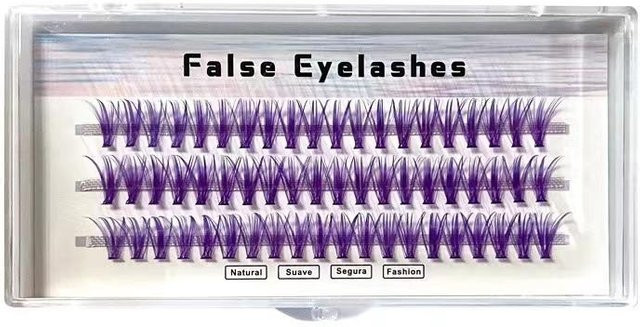 NATAWA Einzelwimpern, 11mm, violett, Unisex - Bild 1