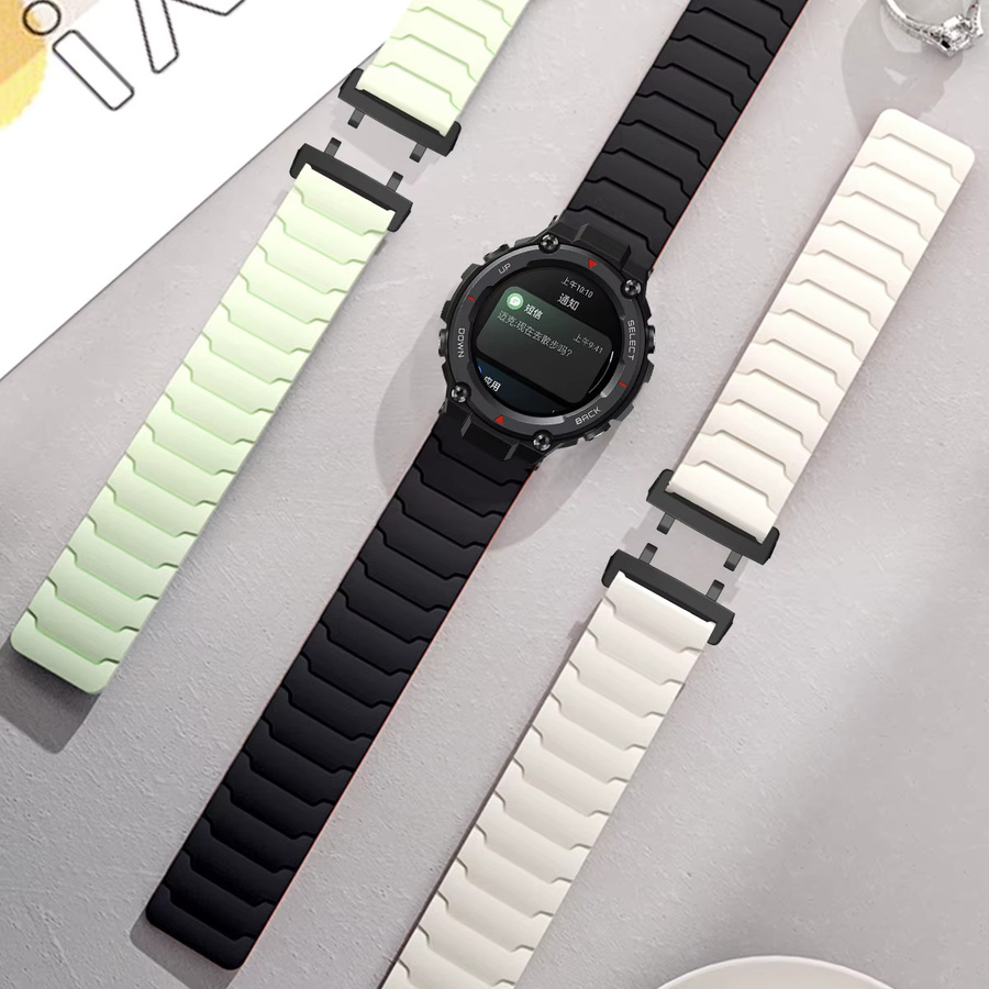 FancyWrist Uhrenarmband Silikon, Magnetisch, Schwarz, Unisex - Bild 5