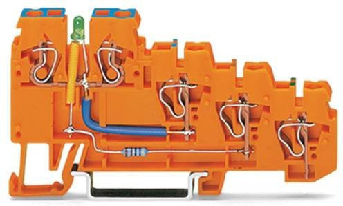 WAGO Initiatorenklemme 270-574/281-483 Orange 5mm 10 Stück - Bild 1