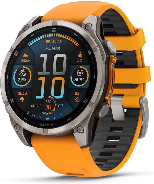 Garmin Smartwatch fenix 8, Saphirglas, Silikonband, 47 mm, Herren - Bild 1