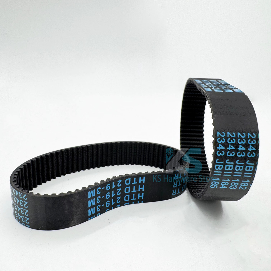 HTD 3M Zahnriemen aus Gummi in Schwarz, geschlossene Schleife, Breite: 4/5/8/9/10 mm, Länge: 99/105/114/120/117/123/126/129/132/135/138/147/153/165/216–225 mm - Bild 5