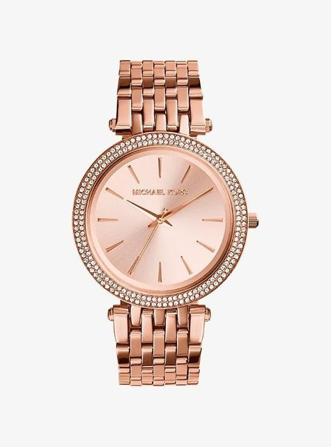 Michael Kors Armbanduhr Edelstahl, Roségold, Zirkonia, Damen - Bild 1