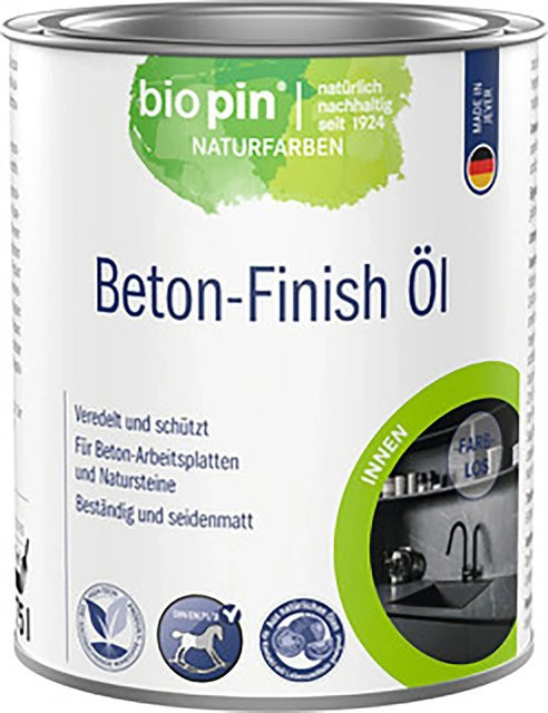 Biopin Beton-Finish Transparent in Grau mit Satin-Glanz, 750 ml - Bild 1