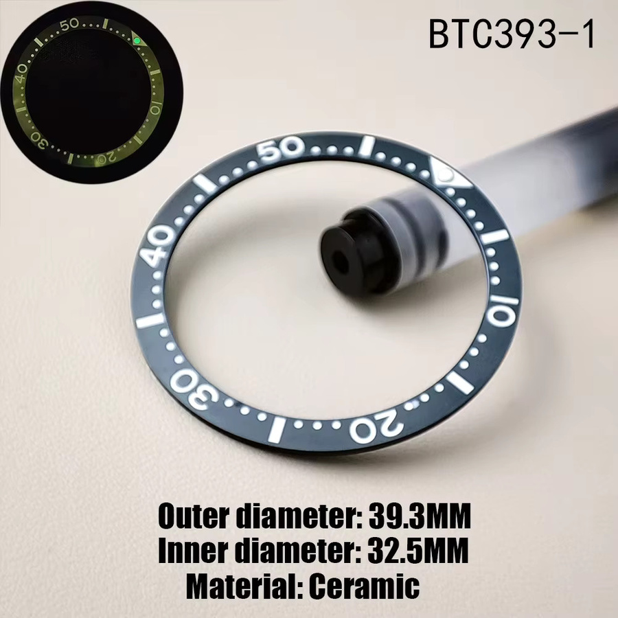 OUMASHI Uhrenlünette Keramik, Retro, 39,3 mm * 32,5 mm, Unisex - Bild 3