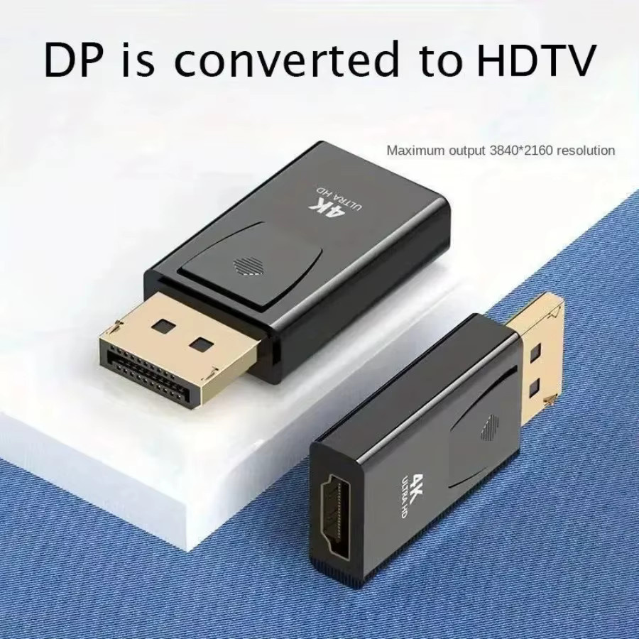 LccKaa DisplayPort zu HDMI Adapter Konverter in Schwarz für 4K UHD Video und Audio - Bild 4