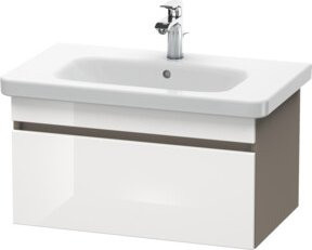 Duravit Waschtischunterschrank DuraStyle in Weiß Hochglanz, wandhängend, 1 Auszug, B: 73 cm, T: 44,8 cm, H: 39,8 cm - Bild 1