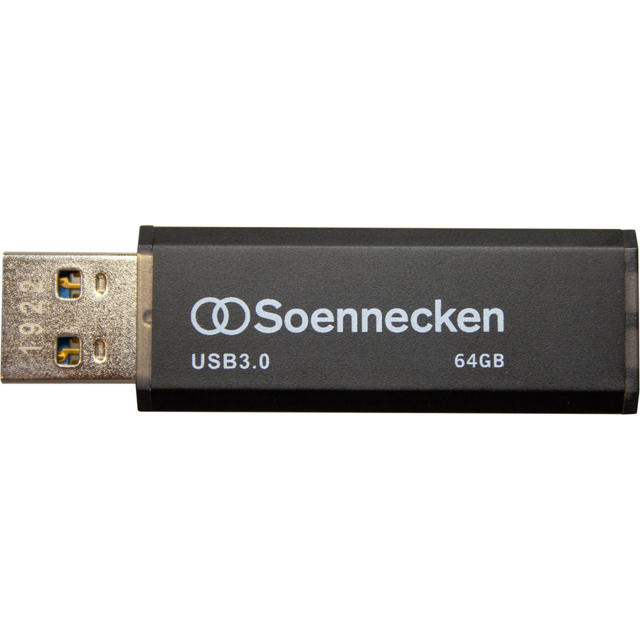 Soennecken USB-Stick USB-A Flashlaufwerk in Schwarz und Silber mit 64 GB - Bild 2