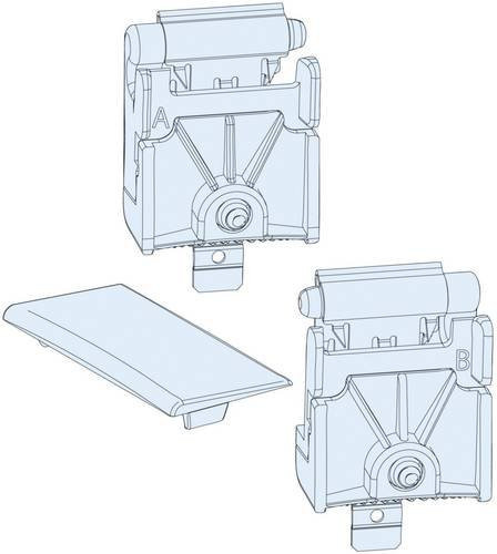 Schneider Electric PrismaSeT-P Frontplattenscharnier-Set in Weiß - Bild 1