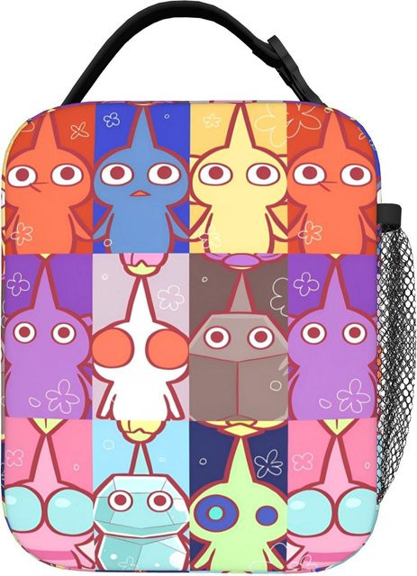Pikmins Isolierte Lunchtasche von Fancy Style Studio, Auslaufsichere Kühltasche in Mehrfarbig, Wiederverwendbare Videospiel-Lunchbox für Picknick und Strand - Bild 1