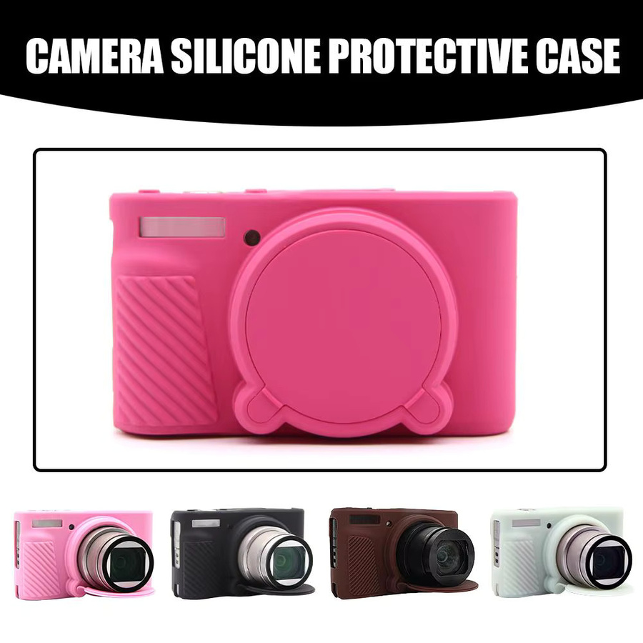 Kratzfeste und rutschfeste Silikon-Schutzhülle für Canon SX740 SX730 HS Kamera in Grün - Bild 2