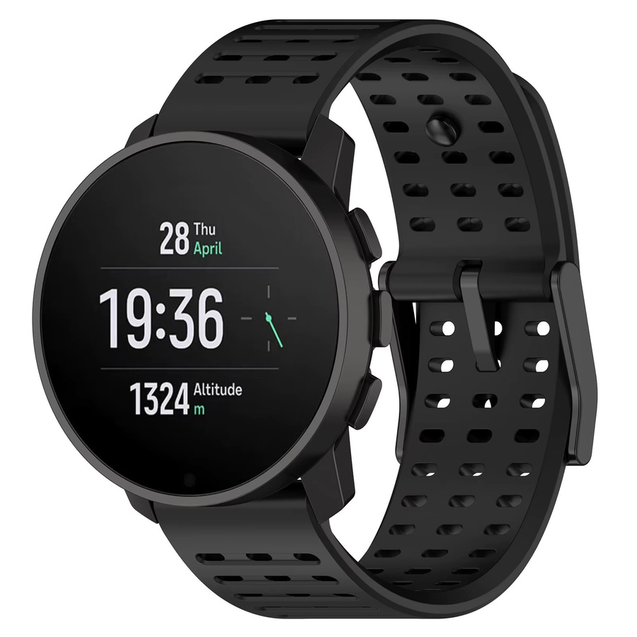 RWBANDS Uhrenarmband Silikon, Schwarz, für Suunto Smartwatch - Bild 2