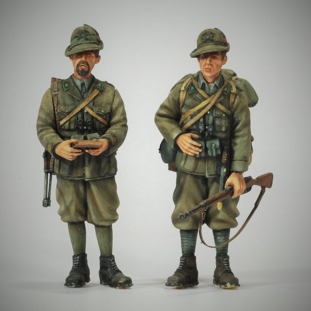 GK Italienischer Soldat, Resin-Soldatenmodell, unmontierter und unbemalter Bausatz - Bild 1