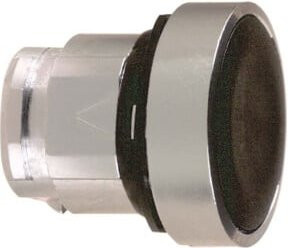 Schneider Electric Drucktaster flach in Schwarz und Silber ZB4BA2 aus Metall - Bild 1