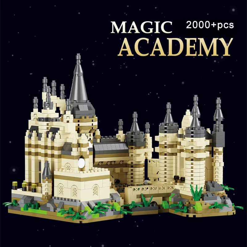 FUNXINEE Classic Movie Magic Model Mini Baustein Magic Academy Gebäude, Micro Brick - Bild 4