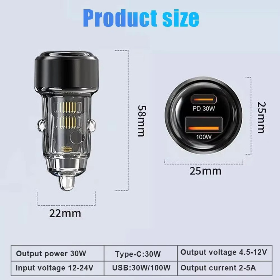 Maerknon 130W PD USB Car Charger Adapter mit USB-C für schnelles Laden von iPhone 15, Xiaomi und Huawei - Bild 6